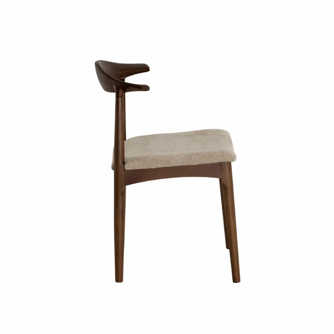 Made in Meubles Chaise<Chaise bois hêtre foncé Aline (lot de 2)