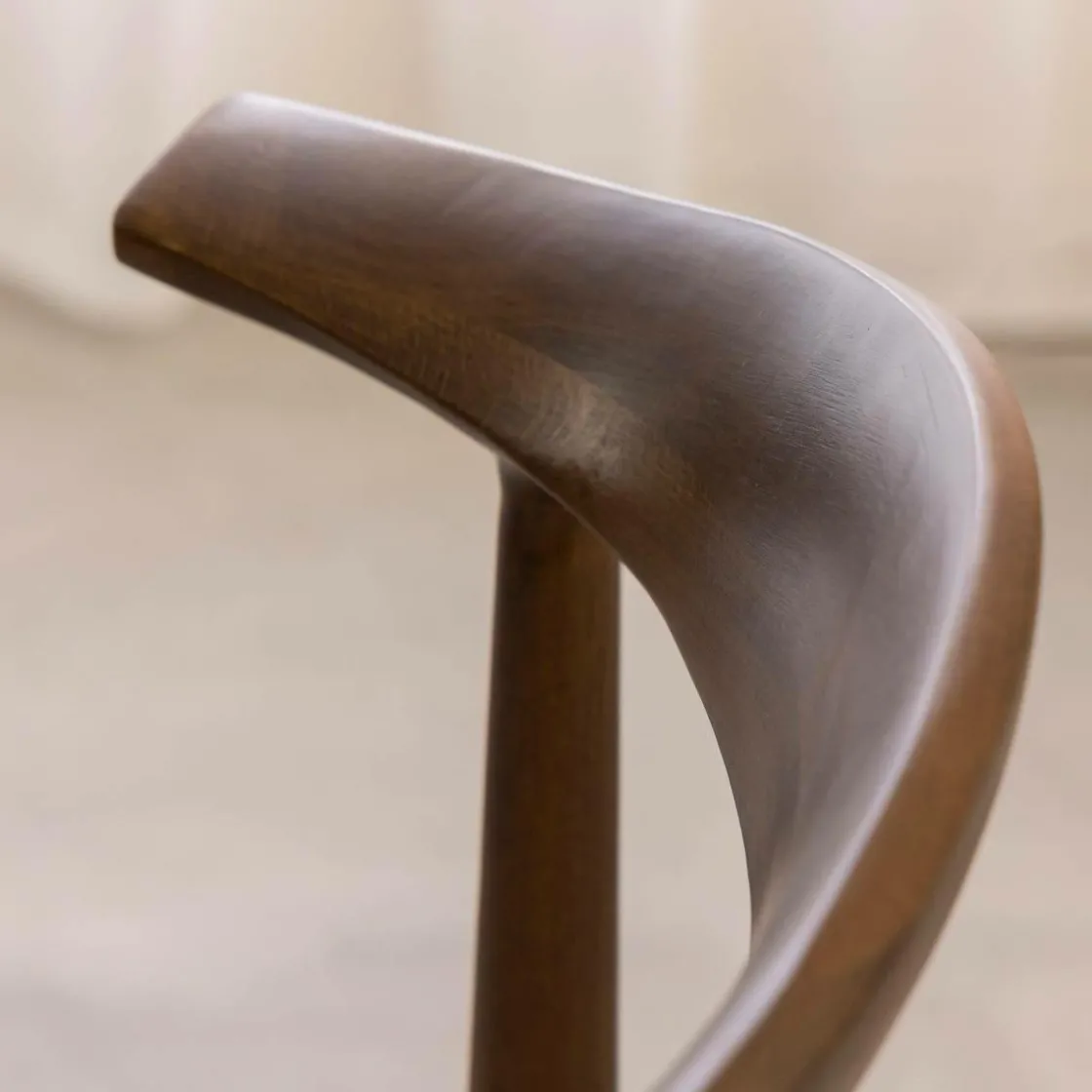 Made in Meubles Chaise<Chaise bois hêtre foncé Aline (lot de 2)