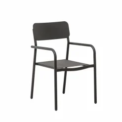 Made in Meubles Chaise De Jardin<Chaise de jardin en aluminium gris Kaïa (lot de 2)