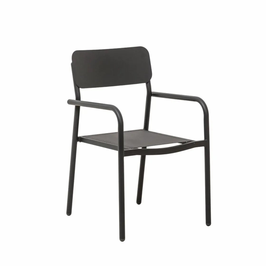 Made in Meubles Chaise De Jardin<Chaise de jardin en aluminium gris Kaïa (lot de 2)