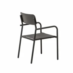 Made in Meubles Chaise De Jardin<Chaise de jardin en aluminium gris Kaïa (lot de 2)