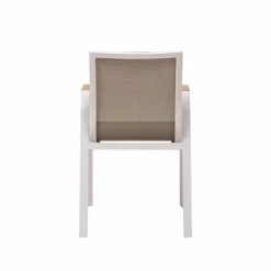 Made in Meubles Chaise De Jardin<Chaise de jardin taupe en aluminium Ayden (lot de 2)