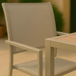 Made in Meubles Chaise De Jardin<Chaise de jardin taupe Ilona (lot de 2)