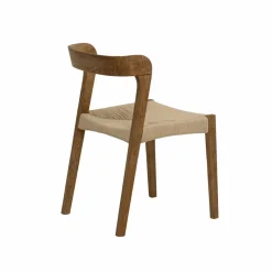 Made in Meubles Chaise<Chaise en bois de chêne et en corde Auren (lot de 2)