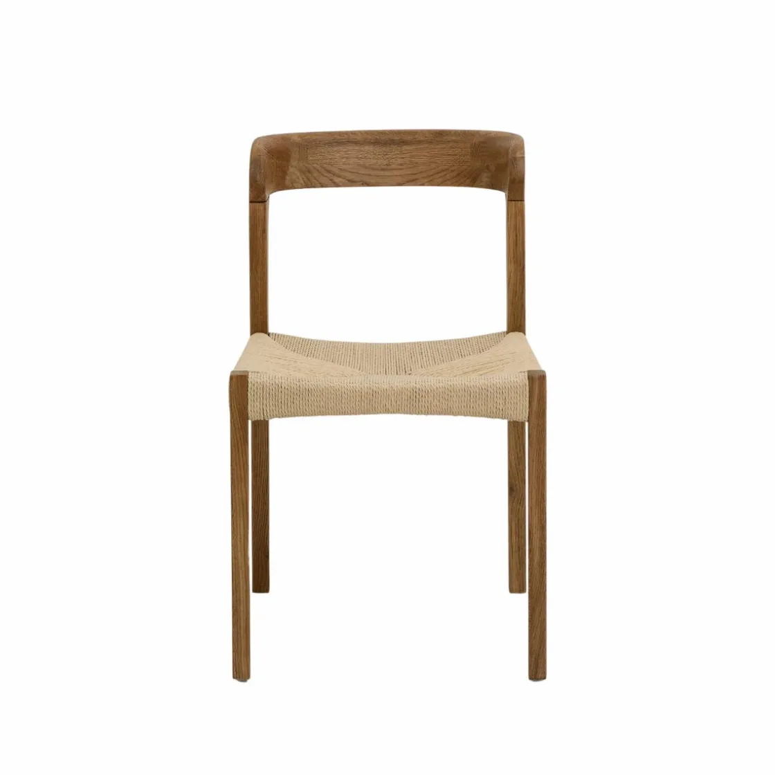 Made in Meubles Chaise<Chaise en bois de chêne et en corde Auren (lot de 2)