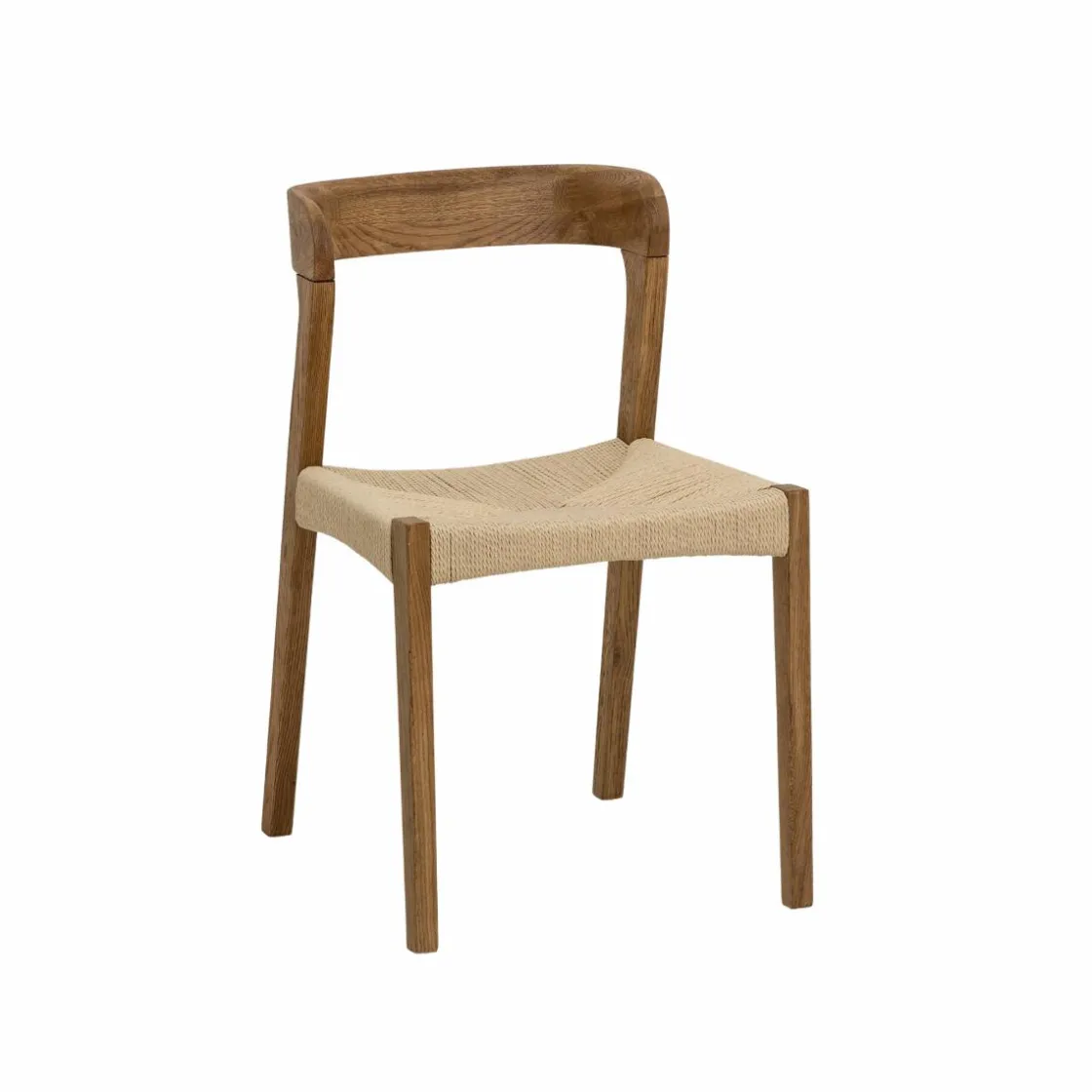 Made in Meubles Chaise<Chaise en bois de chêne et en corde Auren (lot de 2)