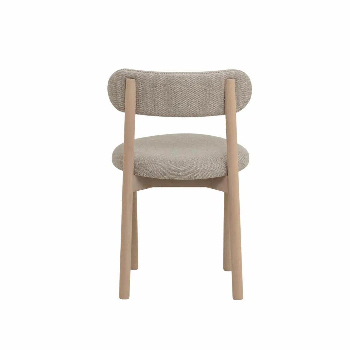 Made in Meubles Chaise<Chaise en bois de hêtre clair et tissu Aline (lot de 2)