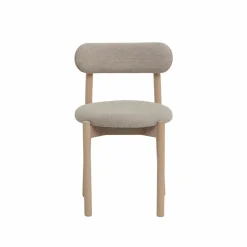 Made in Meubles Chaise<Chaise en bois de hêtre clair et tissu Aline (lot de 2)