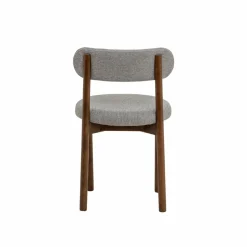 Made in Meubles Chaise<Chaise en bois de hêtre foncé et tissu Aline (lot de 2)