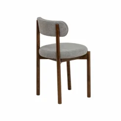 Made in Meubles Chaise<Chaise en bois de hêtre foncé et tissu Aline (lot de 2)