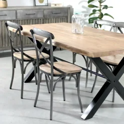 Made in Meubles Chaise<Chaise en bois de manguier Wood (lot de 2)