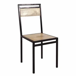 Made in Meubles Chaise<Chaise en bois de manguier New-York (lot de 2)