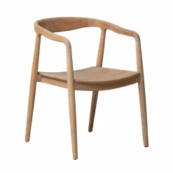 Made in Meubles Chaise<Chaise en bois de teck brut June (lot de 2)