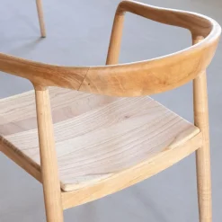 Made in Meubles Chaise<Chaise en bois de teck brut June (lot de 2)