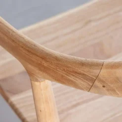 Made in Meubles Chaise<Chaise en bois de teck brut June (lot de 2)