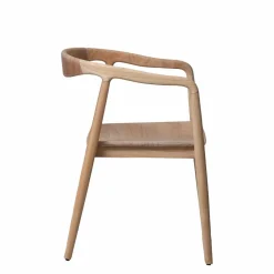 Made in Meubles Chaise<Chaise en bois de teck brut June (lot de 2)