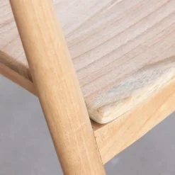 Made in Meubles Chaise<Chaise en bois de teck brut June (lot de 2)