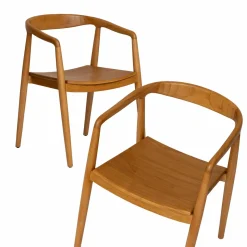 Made in Meubles Chaise<Chaise en bois de teck June (lot de 2)