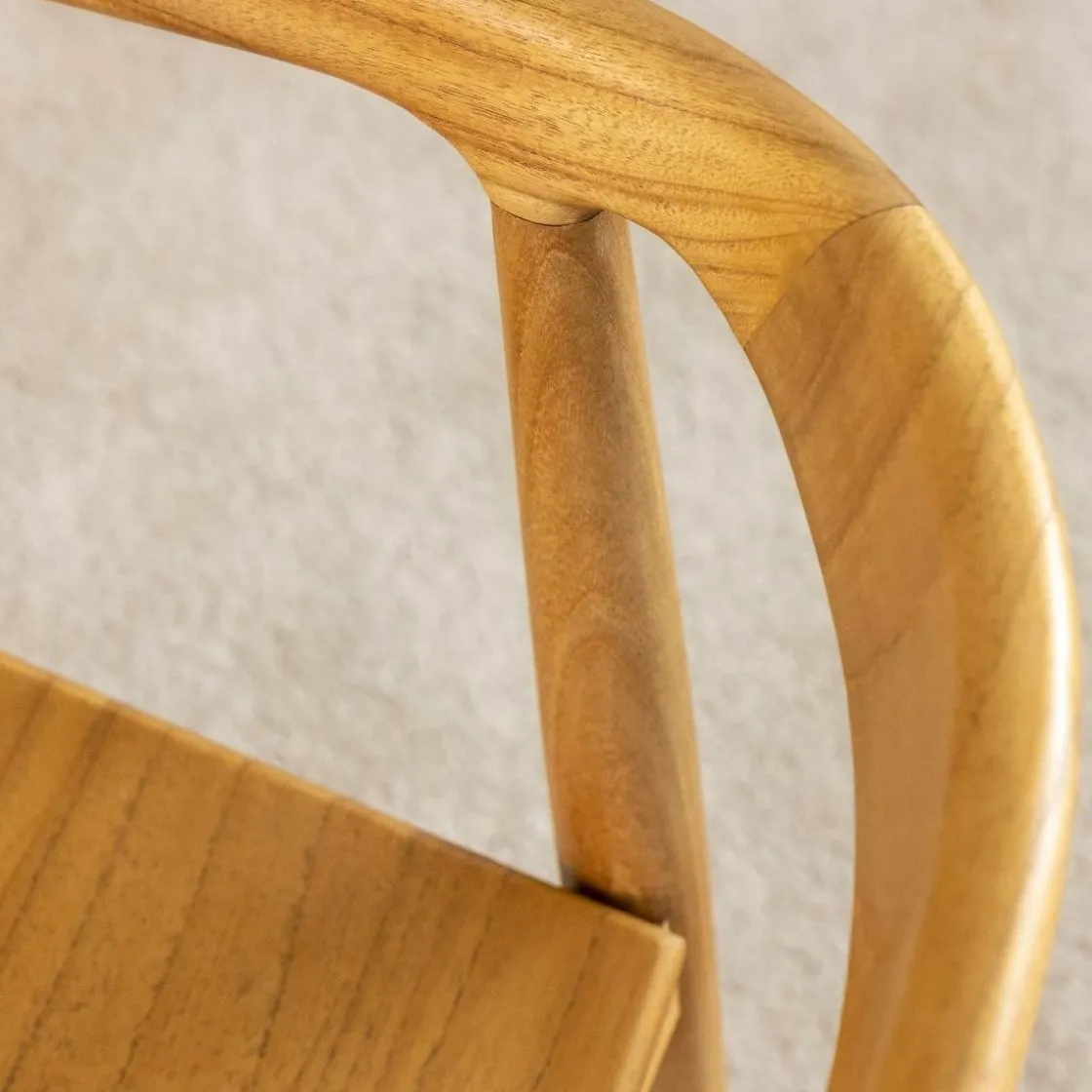 Made in Meubles Chaise<Chaise en bois de teck June (lot de 2)