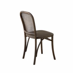 Made in Meubles Chaise<Chaise en bois d'orme et cannage Luzian (lot de 2)