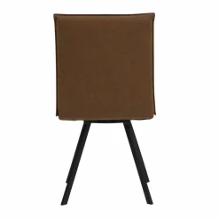 Made in Meubles Chaise<Chaise en polyester marron Nino (lot de 2)