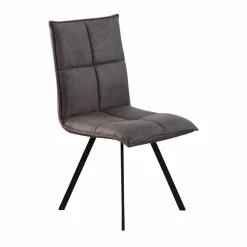 Made in Meubles Chaise<Chaise en polyester noir Nino (lot de 2)