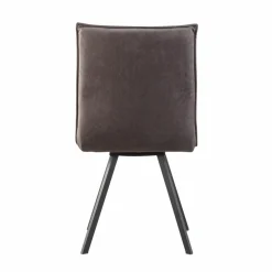 Made in Meubles Chaise<Chaise en polyester noir Nino (lot de 2)