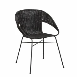 Made in Meubles Chaise<Chaise en rotin et en métal Aurélien