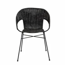 Made in Meubles Chaise<Chaise en rotin et en métal Aurélien