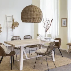 Made in Meubles Chaise<Chaise marron chocolat Jasmine (lot de 2)