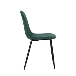 Made in Meubles Chaise<Chaise scandinave en velours vert Copenhague (lot de 2)