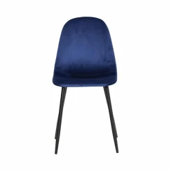 Made in Meubles Chaise<Chaise scandinave en velours bleu roi Copenhague (lot de 2)