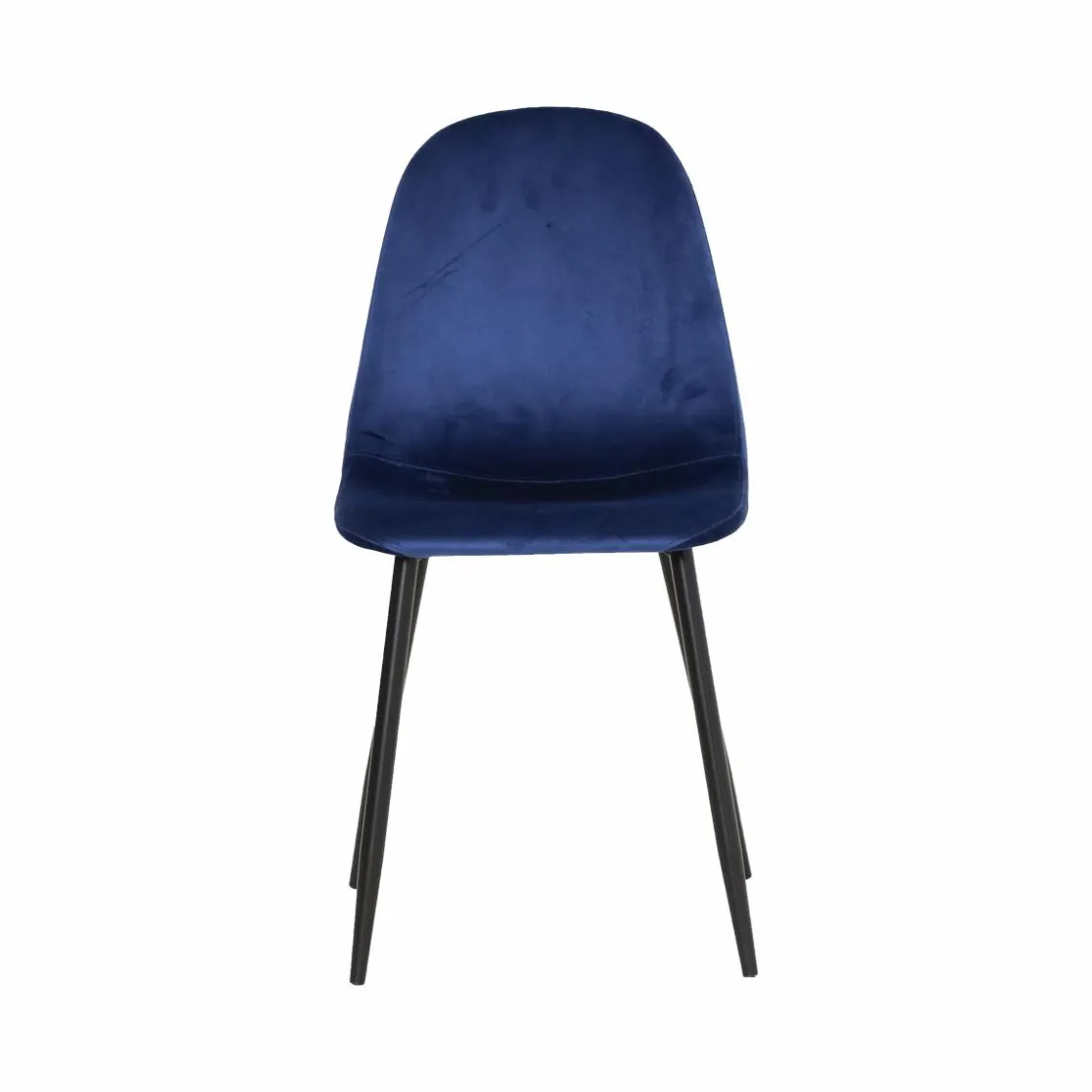 Made in Meubles Chaise<Chaise scandinave en velours bleu roi Copenhague (lot de 2)