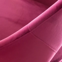 Made in Meubles Chaise<Chaise style fauteuil en velours rose framboise Elouan (lot de 2)