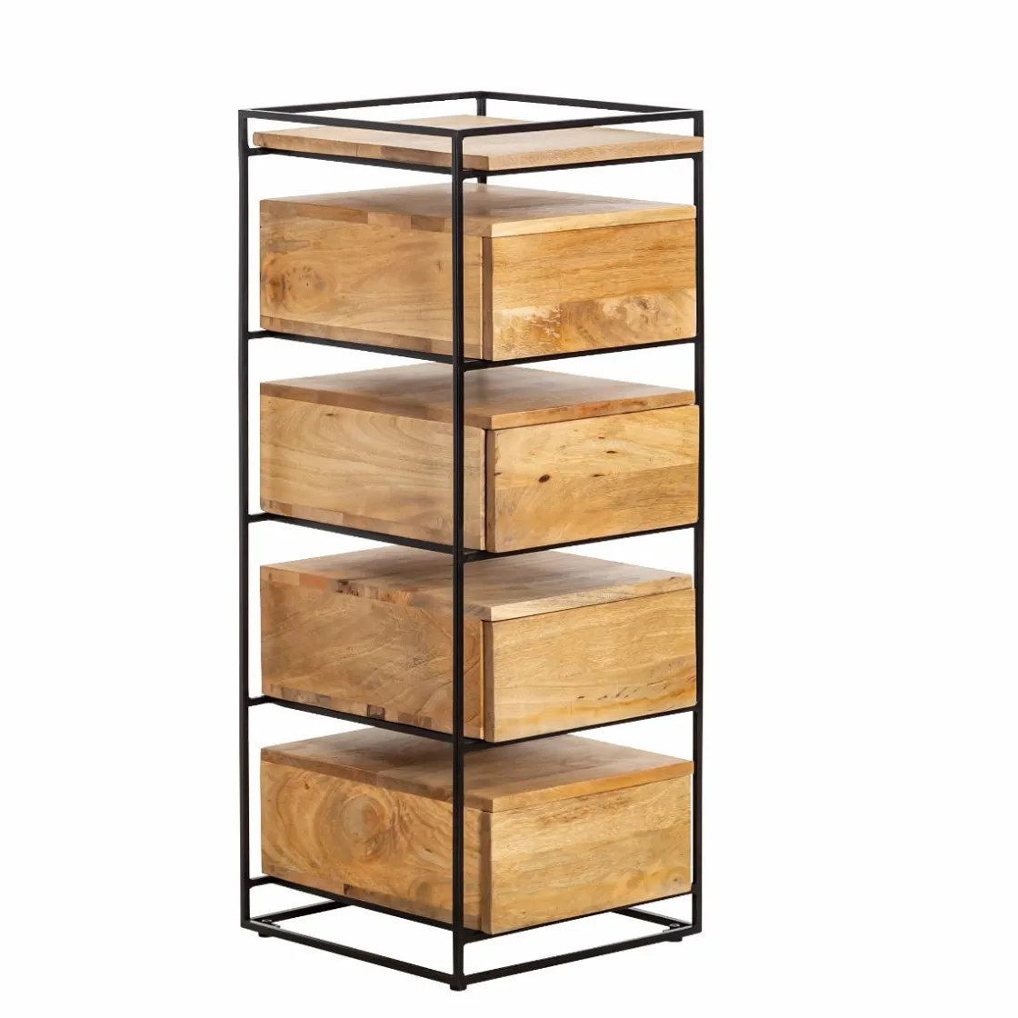 Made in Meubles Chiffonnier<Chiffonnier en bois de manguier et métal Haïcé