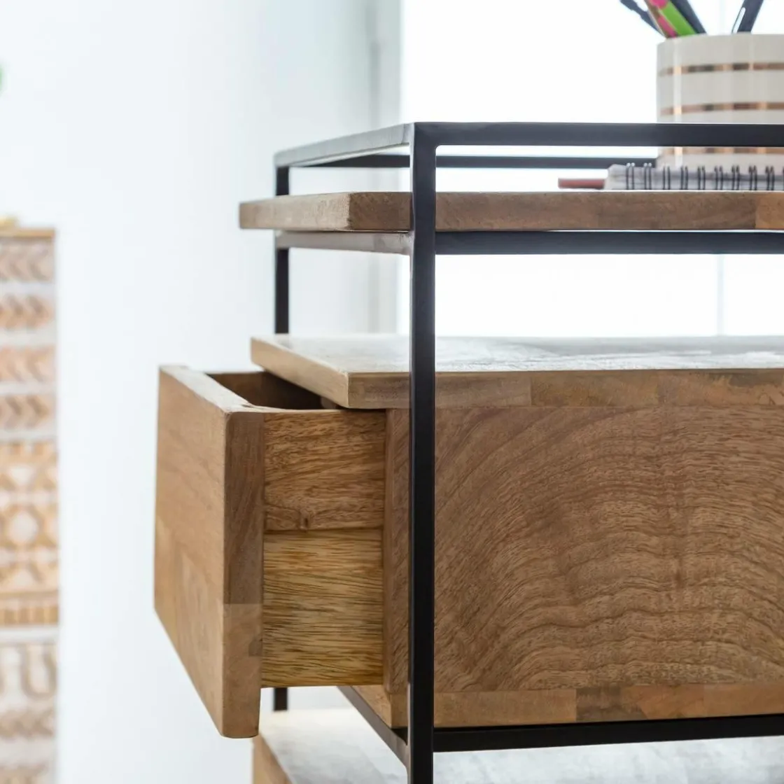 Made in Meubles Chiffonnier<Chiffonnier en bois de manguier et métal Haïcé