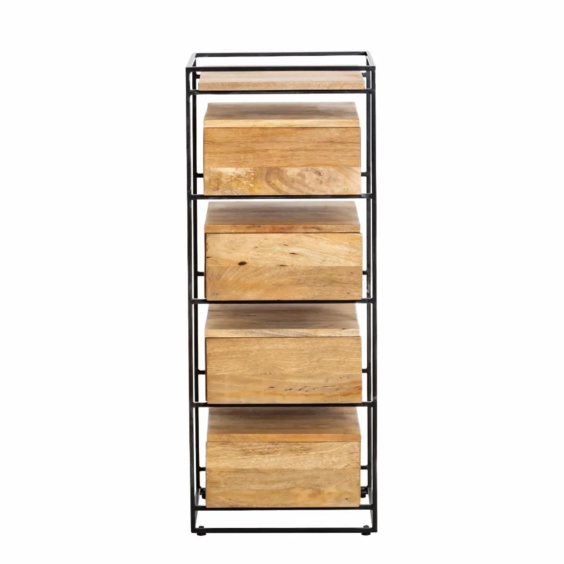 Made in Meubles Chiffonnier<Chiffonnier en bois de manguier et métal Haïcé