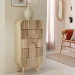 Made in Meubles Chiffonnier|Meuble De Rangement<Chiffonnier en bois de paulownia Nilo