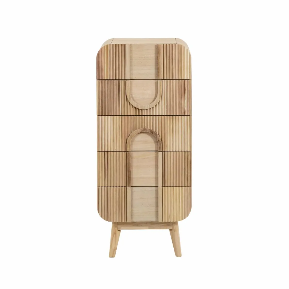 Made in Meubles Chiffonnier|Meuble De Rangement<Chiffonnier en bois de paulownia Nilo