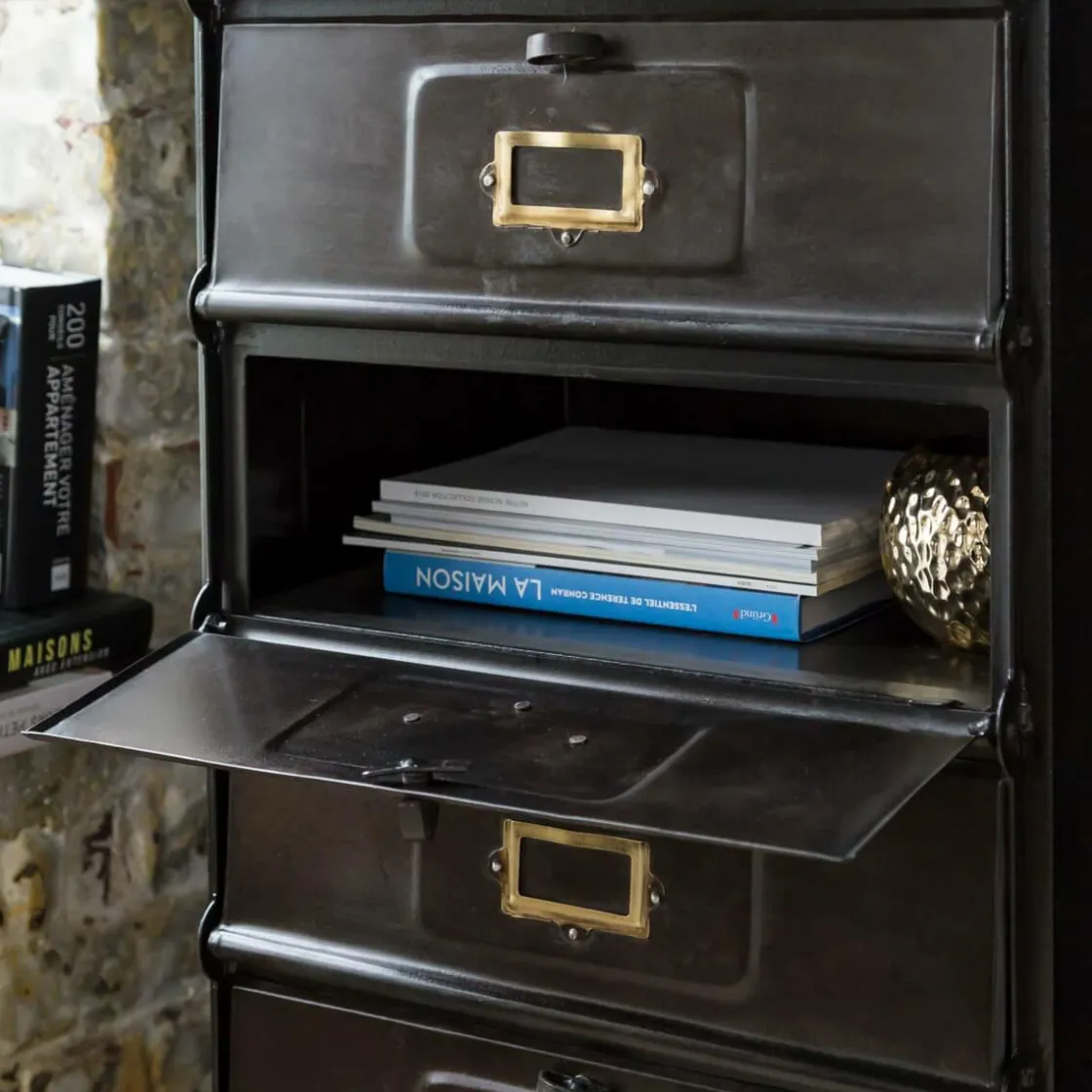 Made in Meubles Chiffonnier<Chiffonnier en métal 5 tiroirs Eugénie