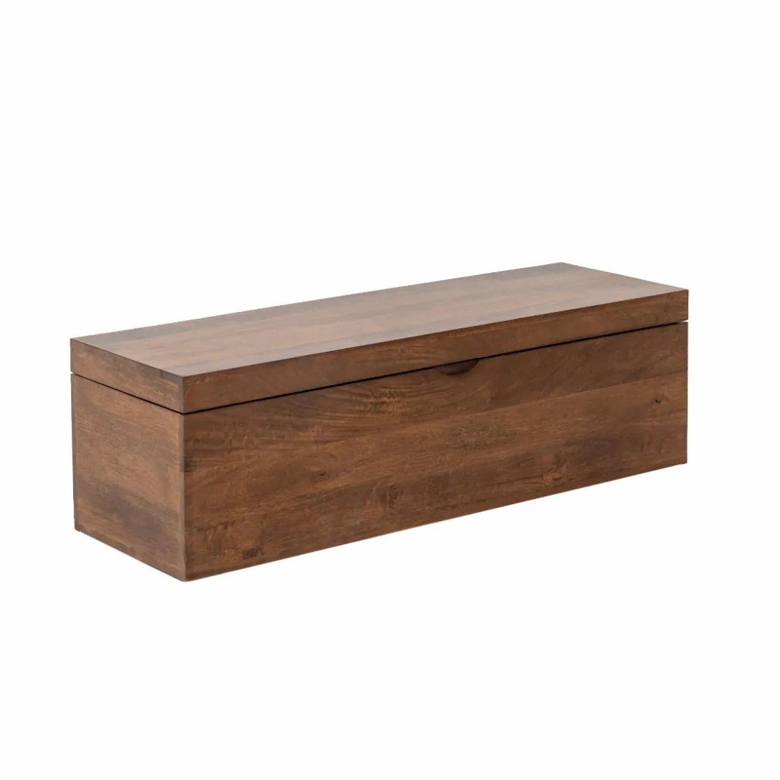 Made in Meubles Banc|Meuble De Rangement<Coffre banc en bois de manguier foncé Babeth