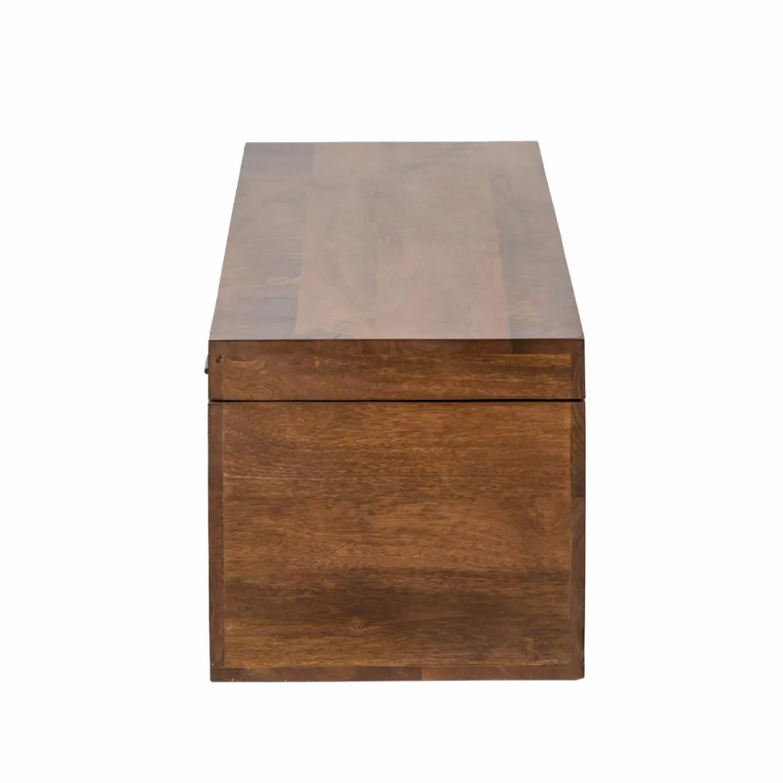Made in Meubles Banc|Meuble De Rangement<Coffre banc en bois de manguier foncé Babeth