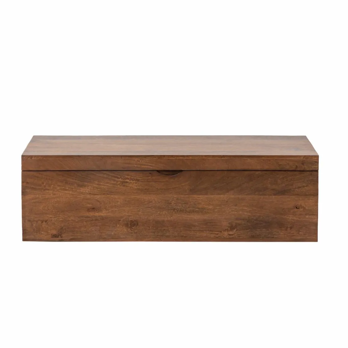 Made in Meubles Banc|Meuble De Rangement<Coffre banc en bois de manguier foncé Babeth