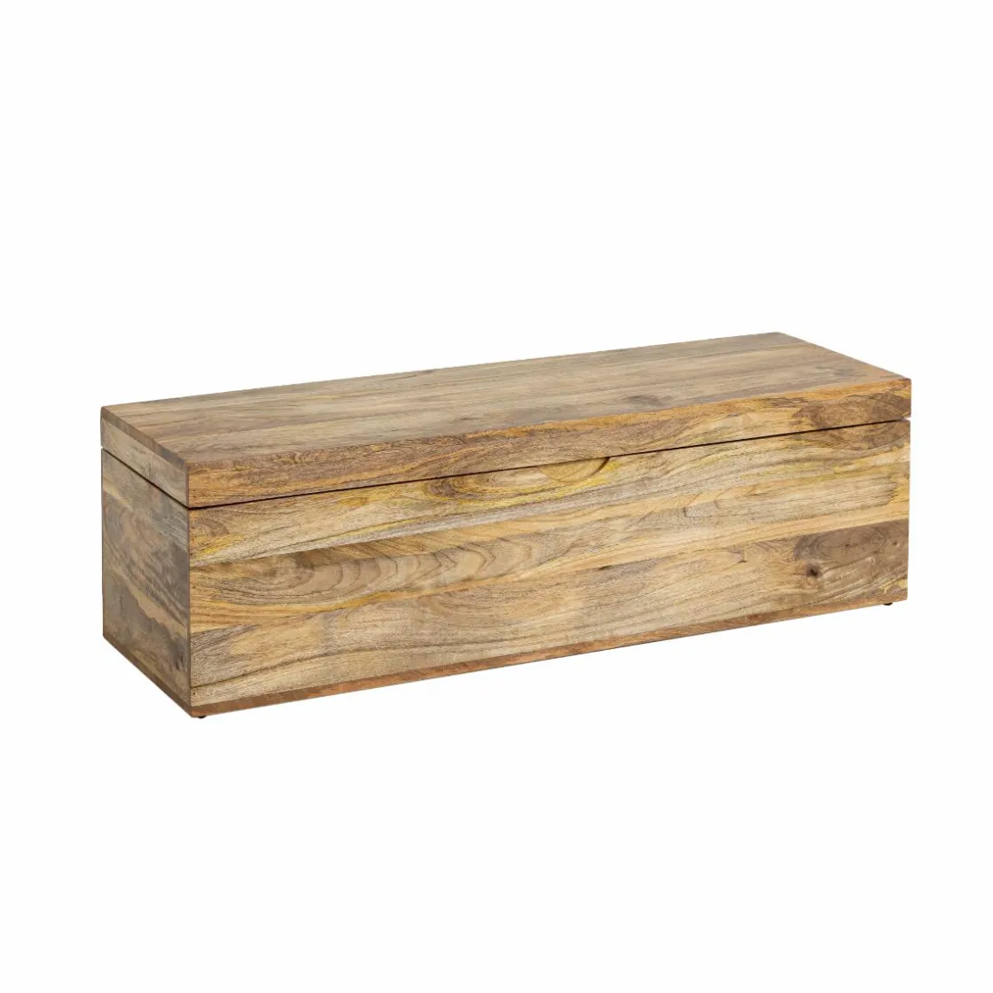 Made in Meubles Banc|Meuble De Rangement<Coffre banc en bois de manguier clair Babeth