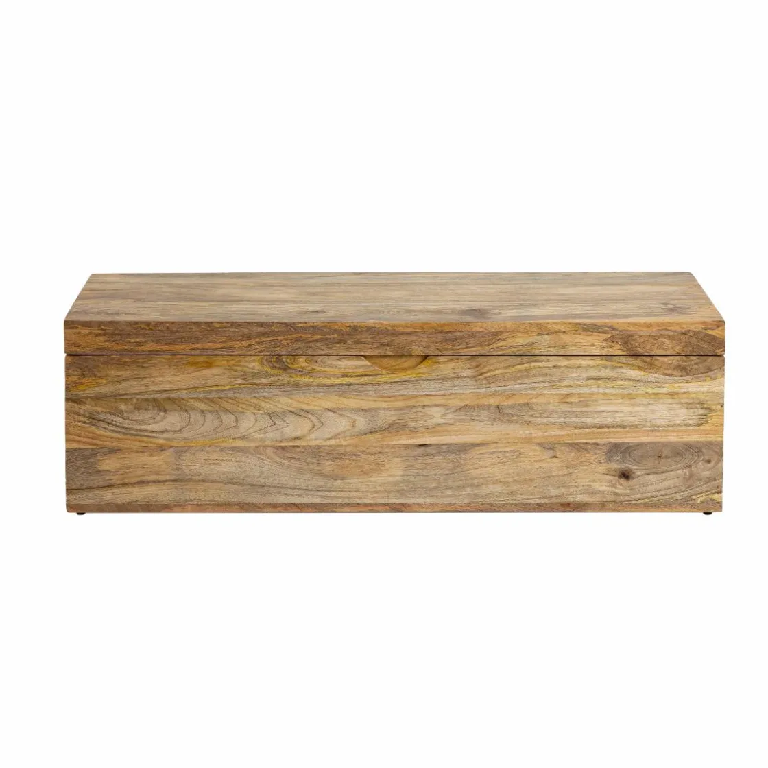 Made in Meubles Banc|Meuble De Rangement<Coffre banc en bois de manguier clair Babeth