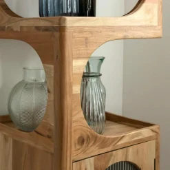 Made in Meubles Colonne<Colonne 1 étagère en bois d'acacia Emyr