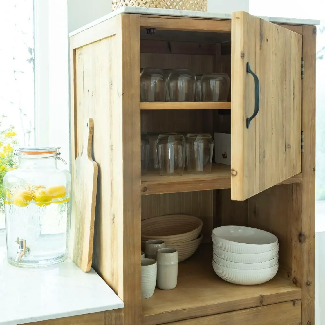 Made in Meubles Meuble Bas<Colonne de cuisine pour micro-ondes Epure