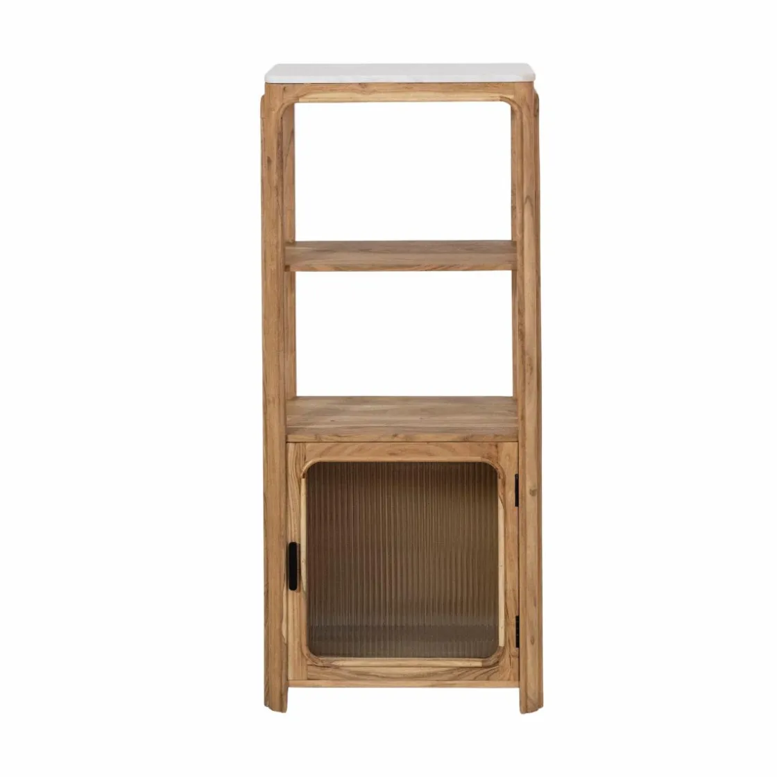 Made in Meubles Colonne<Colonne en bois d'acacia et marbre Emyr