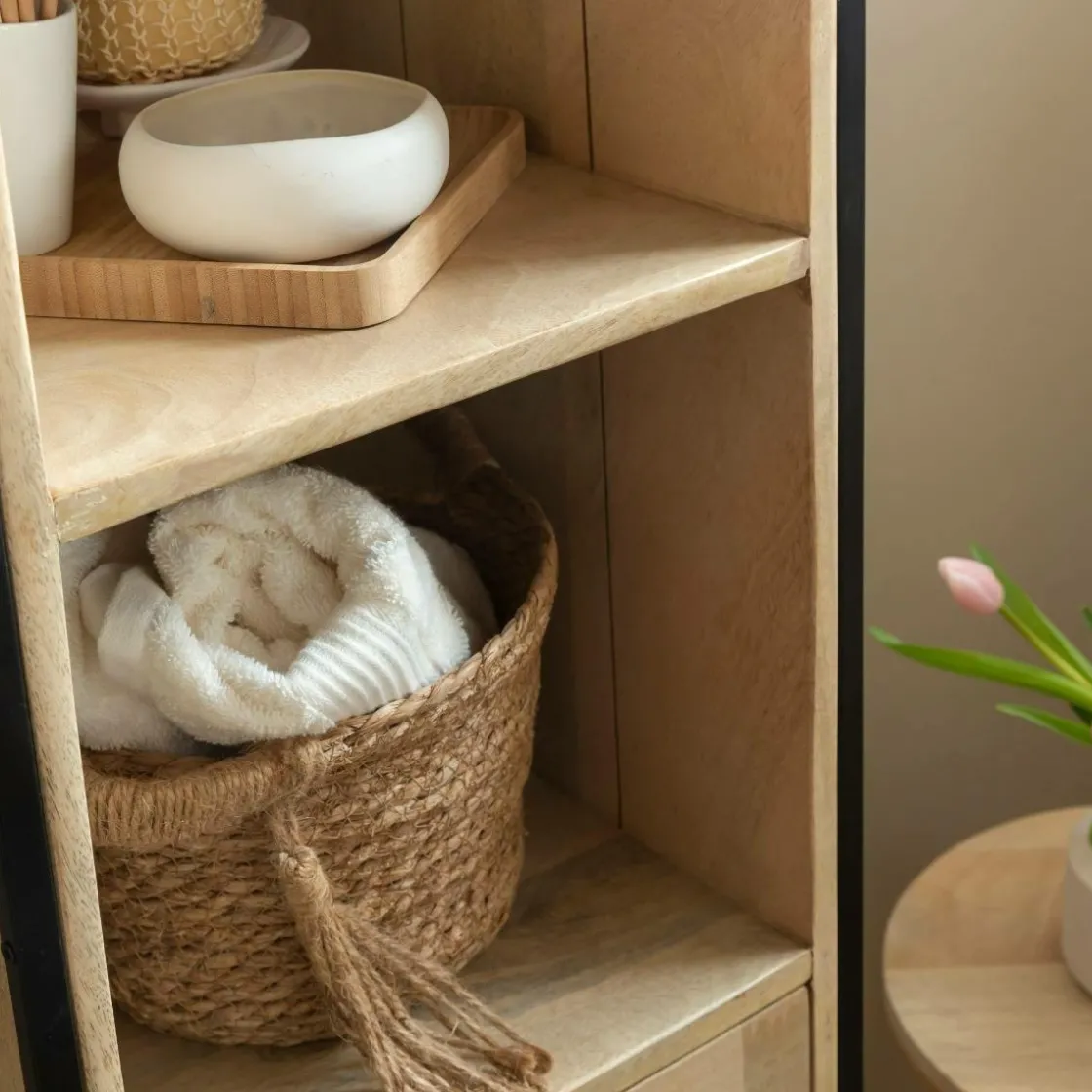 Made in Meubles Colonne<Colonne en bois de manguier Coralie