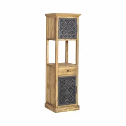 Made in Meubles Colonne<Colonne en bois de manguier 2 portes Sahara